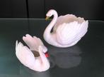 2 vintage Goebel porselein beeldjes zwanen West-Germany, Antiek en Kunst, Antiek | Porselein, Ophalen of Verzenden