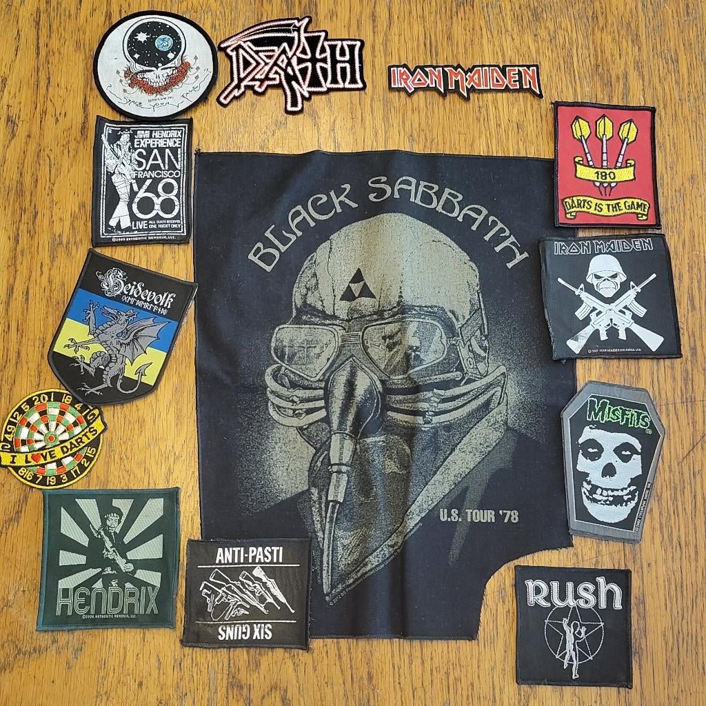 kleding patches bands, Verzenden, Gebruikt, Kleding