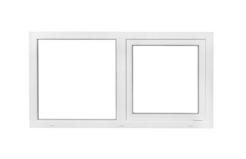 Kunststof Kozijn Draaikiep Vast  B150 H80cm Wit Intrek, Doe-het-zelf en Verbouw, Kozijnen en Schuifpuien, Nieuw, Raamkozijn, Kunststof