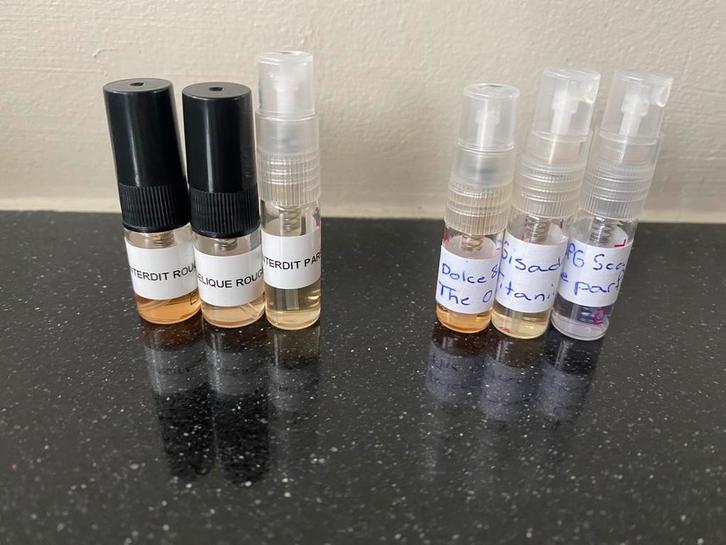 Parfum samples dames en heren, Sieraden, Tassen en Uiterlijk, Uiterlijk | Parfum, Zo goed als nieuw, Ophalen of Verzenden