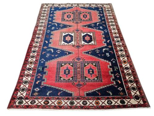 Handgeknoopt Perzisch wol Lori tapijt Tribal birds 210x287cm, Huis en Inrichting, Stoffering | Tapijten en Kleden, Gebruikt, 200 cm of meer