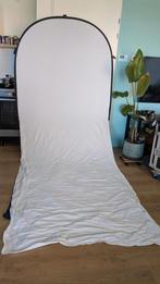 bresser photo background doek met loper opvouwbaar zwart wit, Ophalen, Zo goed als nieuw, Achtergrond