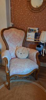 T.E.A.B. Vintage  / Retro Barok Fauteuil - Queen Anne Stoel, Gebruikt, Overige kleuren, Stof, Eén