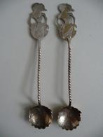 2 verzilverde - WAJANG - theeschepjes, Ophalen of Verzenden, Gebruikt