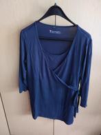 positiekleding, blauw T-shirt lange mouw, mt. L,  Bonprix, Blauw, Maat 42/44 (L), Bon Prix, Gedragen