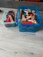 houten treinbaan onderdelen + trein, Ophalen of Verzenden, Gebruikt, Jongen of Meisje