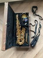 Saxofoon te koop, Muziek en Instrumenten, Blaasinstrumenten | Saxofoons, Ophalen, Gebruikt, Alt, Met koffer