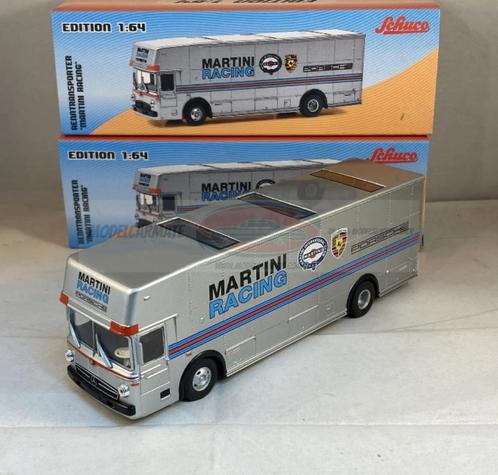 Schuco Mercedes Benz O317 Renntransporter 'Martini Racing', Hobby en Vrije tijd, Modelauto's | Overige schalen, Nieuw, Bus of Vrachtwagen