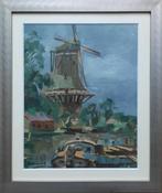Stellingmolen -  Kunstenaar: Aldert Schipper, Antiek en Kunst, Kunst | Schilderijen | Modern, Ophalen of Verzenden