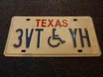 Kentekenplaat licenseplate Texas Handicapped USA, Verzenden, Gebruikt, Auto's