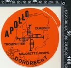 Sticker: Apollo Tamboer Majorette Korps - Dordrecht, Verzamelen, Stickers, Ophalen of Verzenden, Zo goed als nieuw, Bedrijf of Vereniging