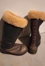 Vintage UGG 7 gevlochten Sussex bont gevoerde laarzen Uggs g, Ophalen of Verzenden, Zo goed als nieuw, Bruin, Hoge laarzen