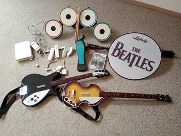 Rockband The Beatles Wii COMPLETE SET! beschikbaar voor biedingen