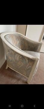 2 Fauteuils met Bloemenmotief, Ophalen, Hout, Gebruikt, Minder dan 75 cm