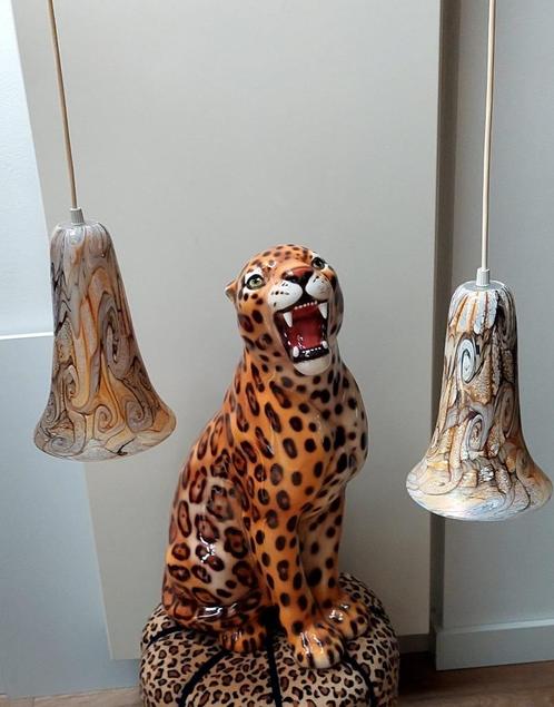 Set 2 Ikea Vintage Hang Lamp GOZO GLASS collectables, Huis en Inrichting, Lampen | Hanglampen, Zo goed als nieuw, Minder dan 50 cm