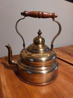 Vintage Koperen Theepot met Houten Handvat, Antiek en Kunst, Ophalen of Verzenden