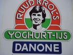 sticker oud AJAX Ruud Krol danone ijs zuivel melk retro, Verzamelen, Stickers, Verzenden, Zo goed als nieuw, Bedrijf of Vereniging