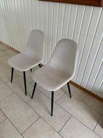 eetkamerstoelen beige velvet set van 4, Huis en Inrichting, Stoelen, Ophalen, Overige kleuren, Stof, Nieuw