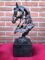 bijzonder mooi bronzen beeld, paardenhoofd, Ophalen of Verzenden