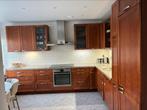 Grote keuken van eikenhout en granieten blad, Huis en Inrichting, Bruin, Verzenden, Hoekkeuken, Graniet of Steen