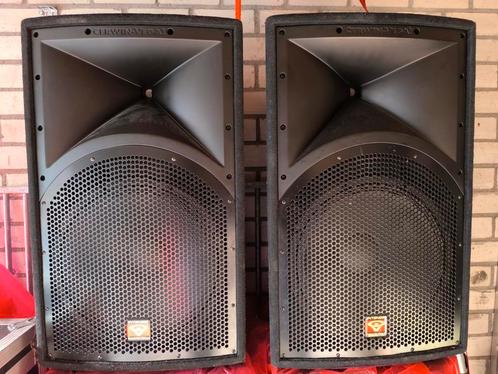 Nette speakerset met 2x versterkers en kabels erbij, Muziek en Instrumenten, Dj-sets en Draaitafels, Zo goed als nieuw, Overige merken
