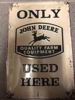 Metalen bord John Deere tractors (ca. 30 x 15 cm), Verzamelen, Merken en Reclamevoorwerpen, Reclamebord, Ophalen of Verzenden