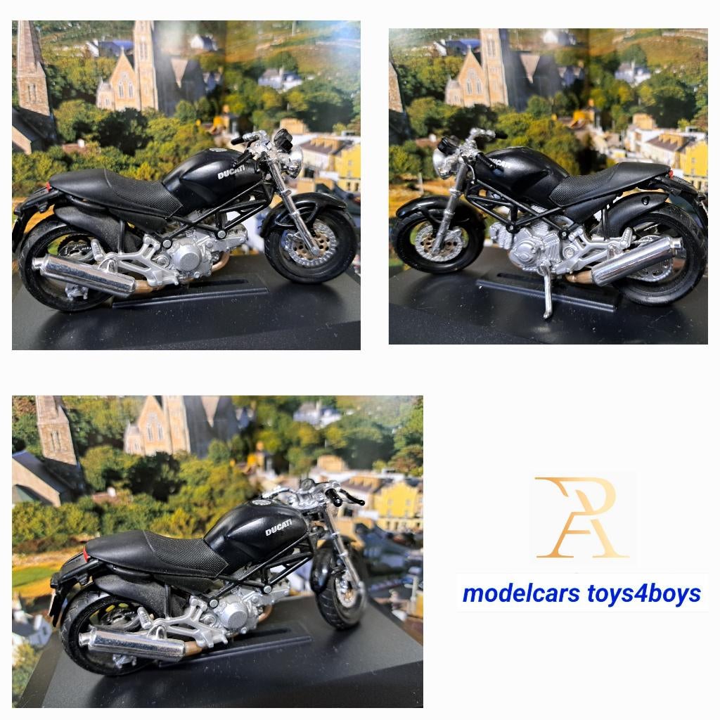 Ducati Motor Monster Dark 1/18, Hobby en Vrije tijd, Modelauto's | 1:18, Verzenden, Zo goed als nieuw, Motor, Maisto