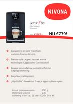 Nivona NICR 790 nu met 3kg koffie cadeau!, 10 kopjes of meer, Ophalen of Verzenden, Koffiemachine, Nieuw