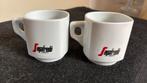 2 Segafredo Zanetti mokjes, Ophalen of Verzenden, Zo goed als nieuw, Overige stijlen, Kop(pen) en/of Schotel(s)