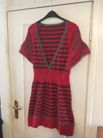 Aparte bruin rood gestreepte gebreiden jurk van Steps, mt XL, Verzenden, Zo goed als nieuw, Steps, Jurk