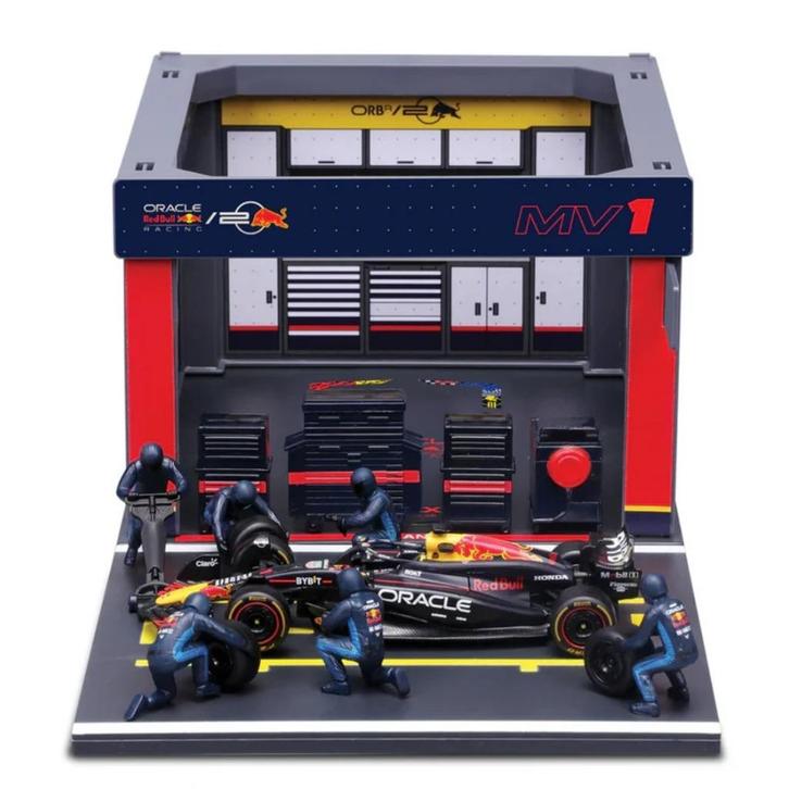 Bburago 1:43 Red Bull RB19 Max Verstappen 13-delige set NEW, Hobby en Vrije tijd, Modelauto's | 1:43, Nieuw, Auto, Overige merken