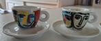 4 Design espresso kopjes van Illy, Keramiek, Ophalen of Verzenden, Zo goed als nieuw, Overige stijlen