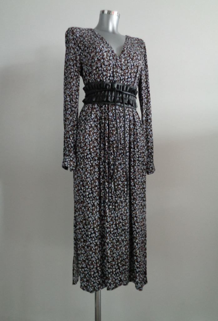 Modstrom maxi doorknoop jurk viscose maat small Nieuw, Kleding | Dames, Jurken, Nieuw, Maat 36 (S), Blauw, Onder de knie, Ophalen of Verzenden