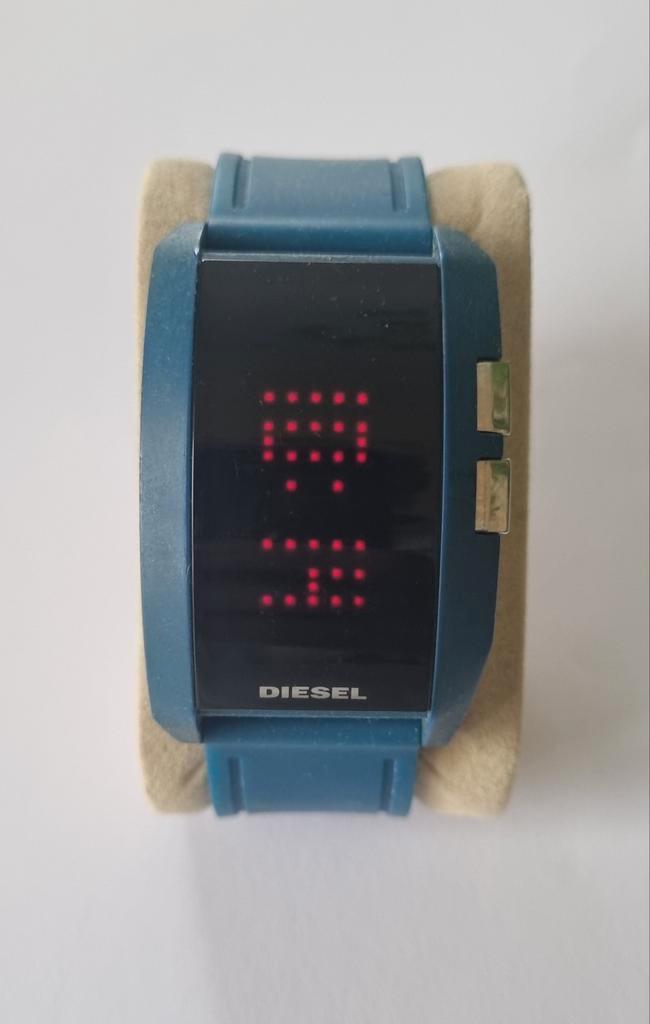 Diesel DZ7166 Blue LED, Sieraden, Tassen en Uiterlijk, Horloges | Heren, Zo goed als nieuw, Overige merken, Staal, Ophalen of Verzenden