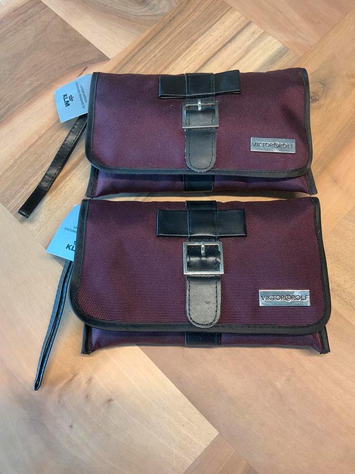 KLM Business Class Viktor & Rolf Dames Toilettas 2 x, Sieraden, Tassen en Uiterlijk, Toilettassen, Zo goed als nieuw, Ophalen of Verzenden