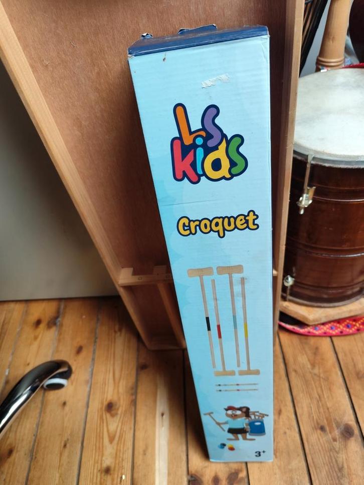 Croquet boerengolf spel, Kinderen en Baby's, Speelgoed | Buiten | Los speelgoed, Gebruikt, Ophalen