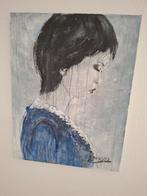 Olieverfschilderij - Vrouwelijk Portret, Ophalen of Verzenden