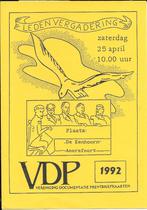 VDP Prentbriefkaarten Ledenvergadering 1992 Noordwijk, Ophalen of Verzenden, 1980 tot heden, Gelopen, Zuid-Holland