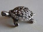 Miniatuur zilver DM13 schildpad zilveren miniaturen, Antiek en Kunst, Zilver, Verzenden