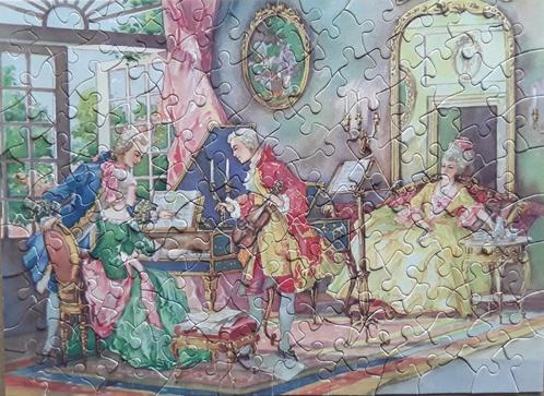 Oude pruikentijd puzzel. Losse puzzel. Compleet., Hobby en Vrije tijd, Denksport en Puzzels, Zo goed als nieuw, Legpuzzel, Minder dan 500 stukjes