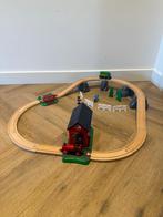 Heel goed Brio houten trein boerderij paarden set 33790 stal, Ophalen of Verzenden, Zo goed als nieuw