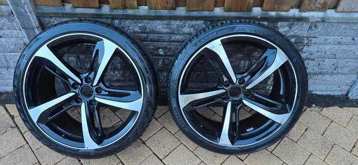 2 x AUDI VELGEN + BANDEN 245/35/ZR 19 5x112 naaf = 66, Auto diversen, Overige Auto diversen, Ophalen