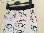 Marccain Zwaluw print broek pantalon N3 M 38 Roze, Maat 38/40 (M), Verzenden, Zo goed als nieuw, Roze
