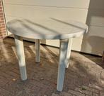 Tuintafel wit rond plastic 90 centimeter, Ophalen, Gebruikt, Rond, Plastic