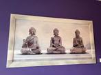 Schilderij met 3 buddha’s, Ophalen, Zo goed als nieuw, Schilderij