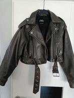 Zara nep leren biker jacket maat M, Maat 38/40 (M), Zara, Ophalen of Verzenden, Zo goed als nieuw