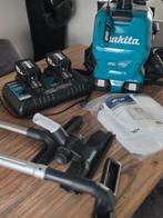 Makita Rugstofzuiger met extra batterijen en lader, Witgoed en Apparatuur, Stofzuigers, Ophalen, Gebruikt, Stofzak, Stofzuiger