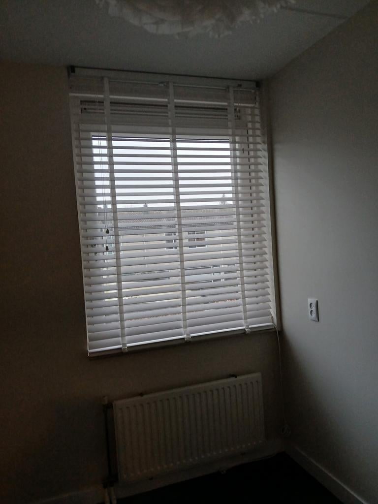 Witte houten horizontale jaloezieën/shutters 185x120cm, Ophalen, Zo goed als nieuw, 100 tot 150 cm, 150 tot 200 cm