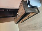 Tv meubel metal en drijfhout., Ophalen, Zo goed als nieuw, 25 tot 50 cm