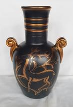 Art Deco Charles Catteau vaas dieren BOCH., Antiek en Kunst, Antiek | Keramiek en Aardewerk, Ophalen of Verzenden